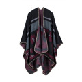 Blazer Poncho Bohème Cachemire Comme Cape Épais Hiver Chaud Étole Throw Poncho Wrap Châle (SP229)